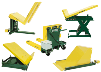 Southworth container tilters improve productivity and safety by positioning baskets so that parts are easily accessible without bending, stretching, or reaching.